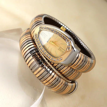 Brand New Classic Fashion Retro Style Snake Head Women's Watch - Luxury Roman Digital Dial AAA Gold Colour Gift